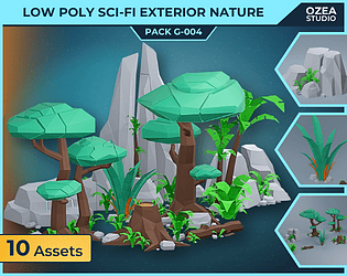 Low-Poly 3D Environment Kit