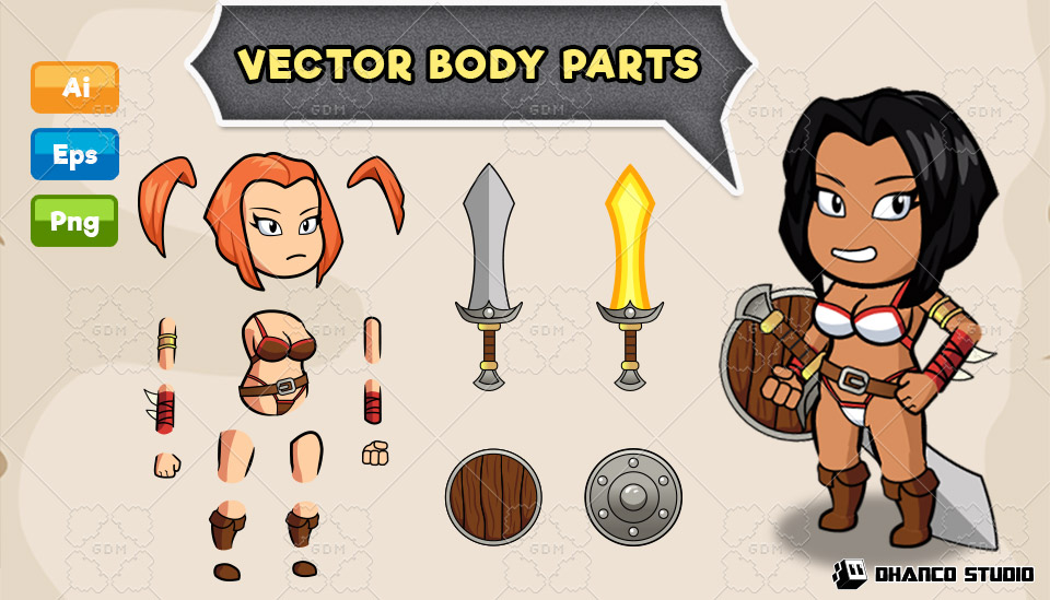Cute Cartoon Enemy Sprite Sheet Bundle