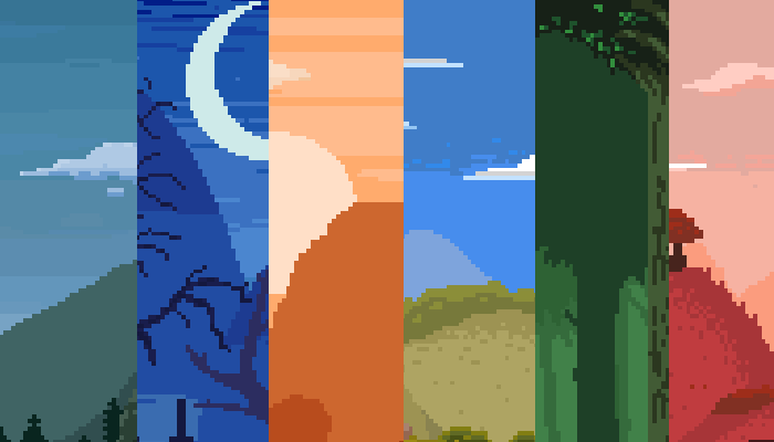 Parallax Background Sprite Sets