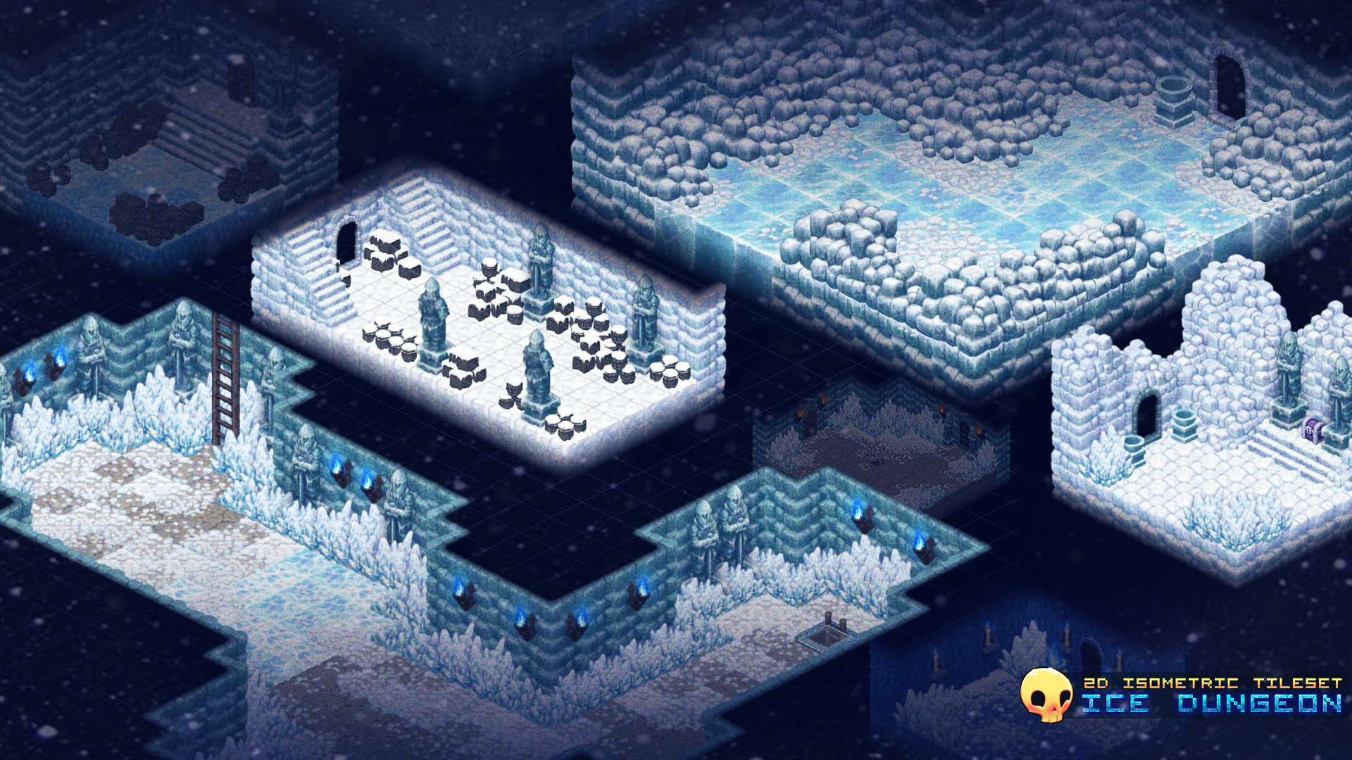 Isometric Tileset: Dungeon Crawl