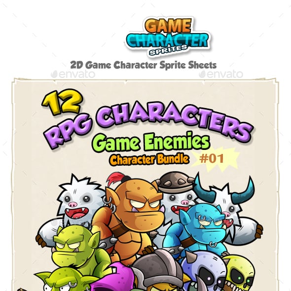 GraphicRiver Animated RPG Characters Set
